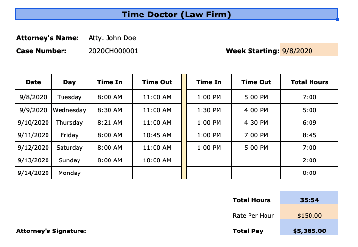 lawyer time tracking software terbaru